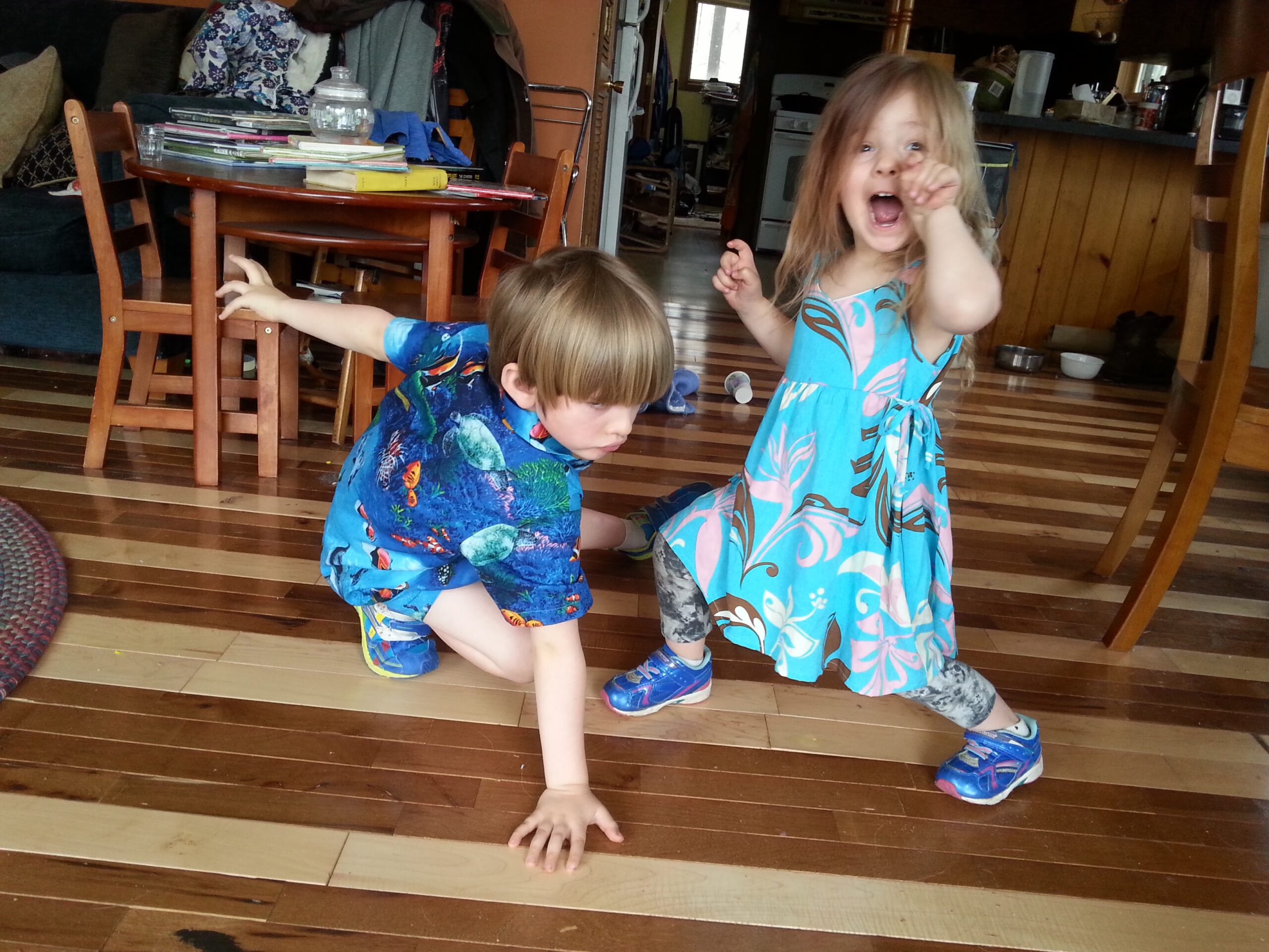 Petra and Silas in fierce magic poses