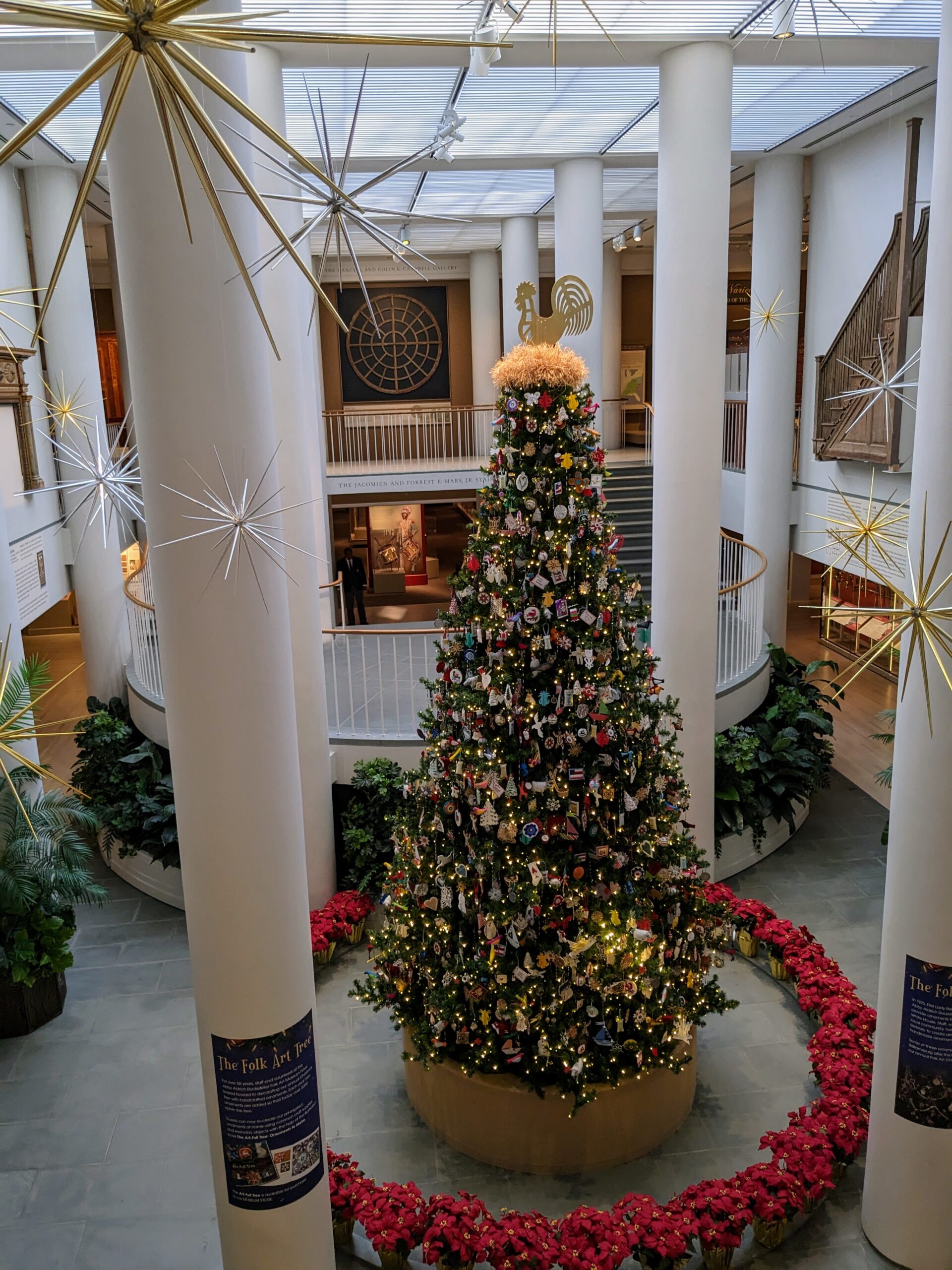 Christmas tree in the art museum