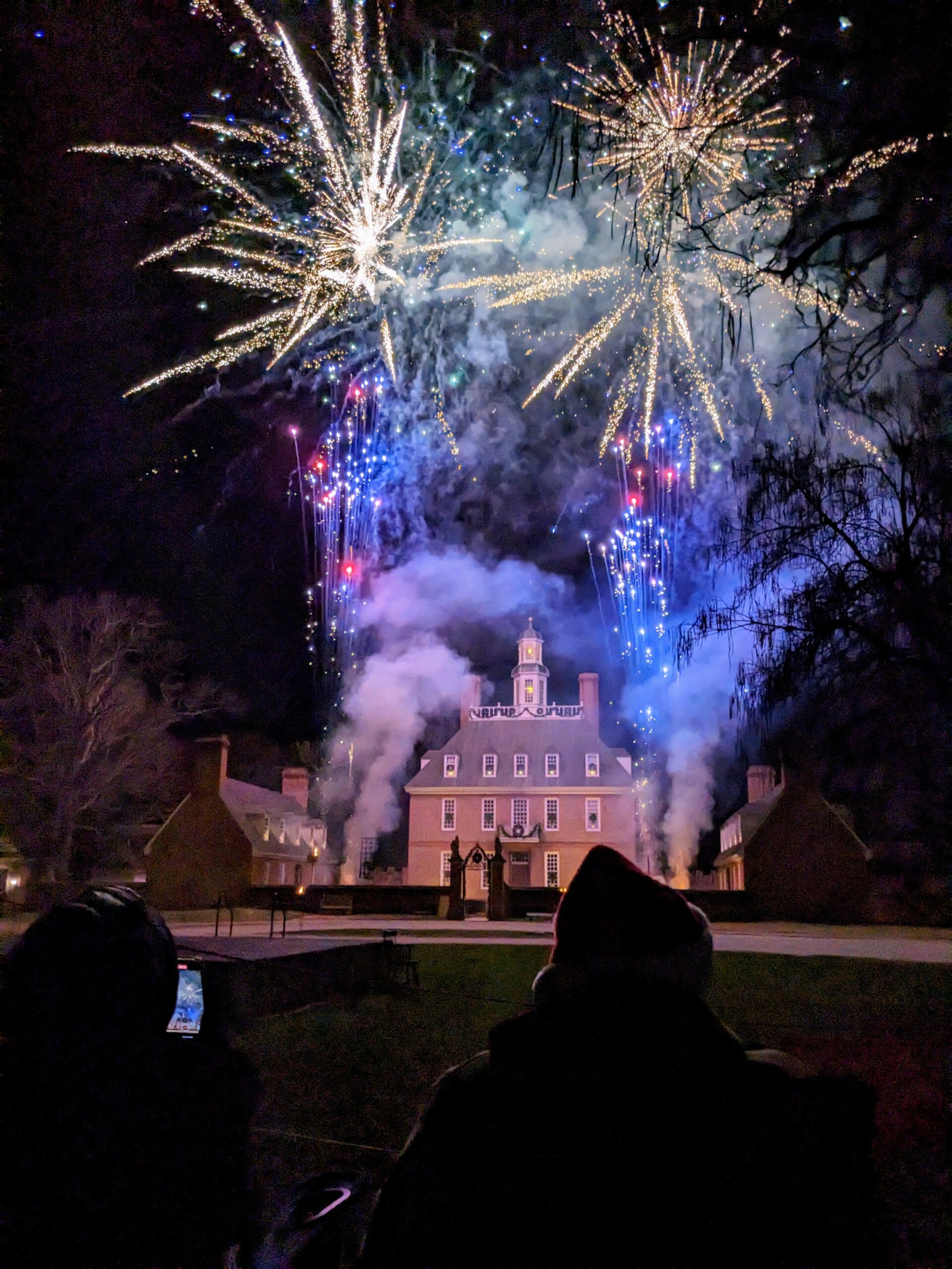 Fireworks above the Governor's Palace